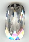 1 20x11mm Faceted Rectangle Drop Crystal Cubic Zirconia